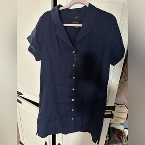 Tahari linen dress, with pockets, new